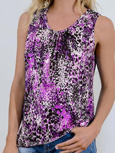 V-neck Sleeveless Print Classic Retro Casual Tank Top